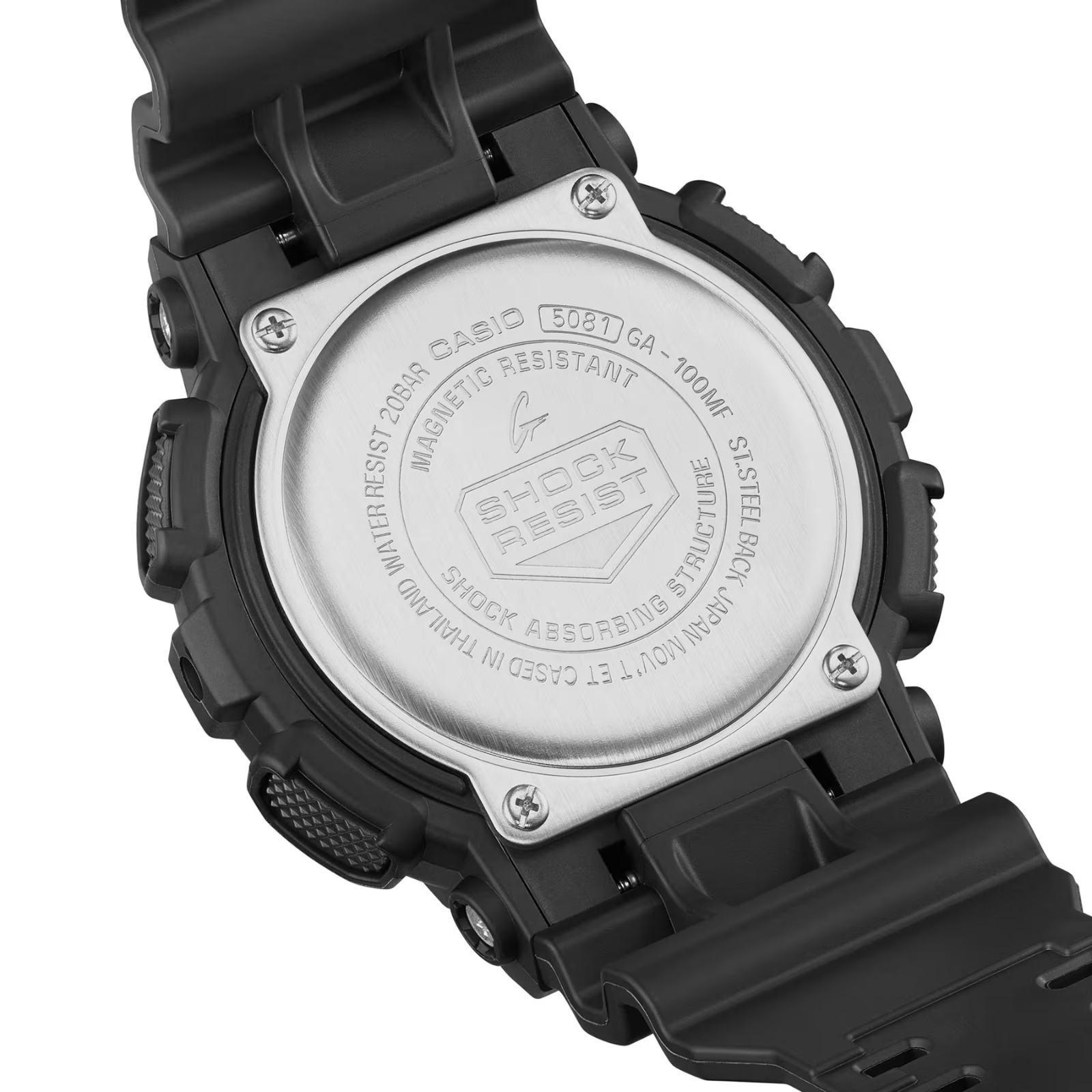CASIO G-SHOCK GA-100MF-1AER | Matte Black Oversize Fluorescent Accent Watch