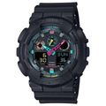 CASIO G-SHOCK GA-100MF-1AER | Matte Black Oversize Fluorescent Accent Watch