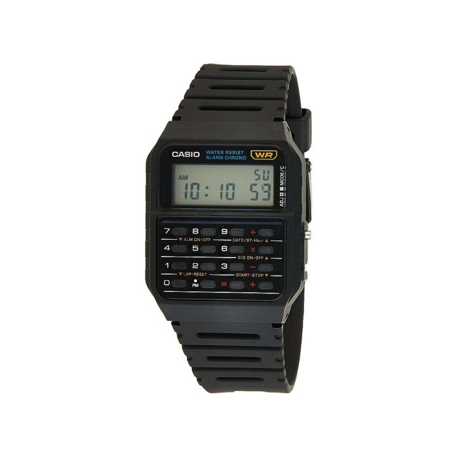 Casio CA-53W-1ZDR Calculator Watch Retro Digital Quartz Alarm Chronograph
