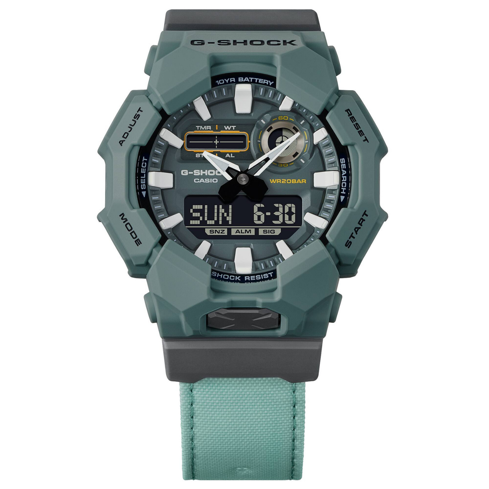 CASIO G-SHOCK GA-010CE-2AER | Eco Edition Rugged Analog-Digital Watch with 10-Year Battery