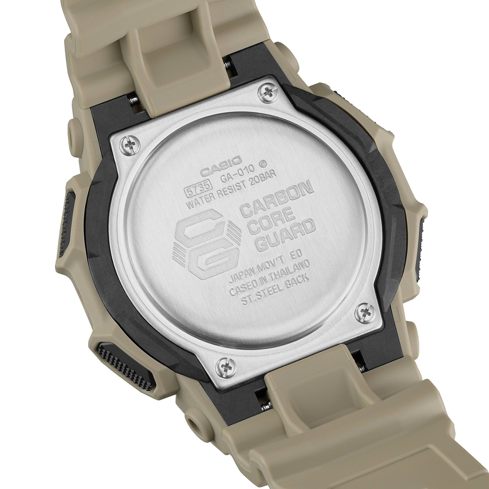 CASIO G-SHOCK GA-010-5AER | Rugged Analog-Digital Watch with 10-Year Battery