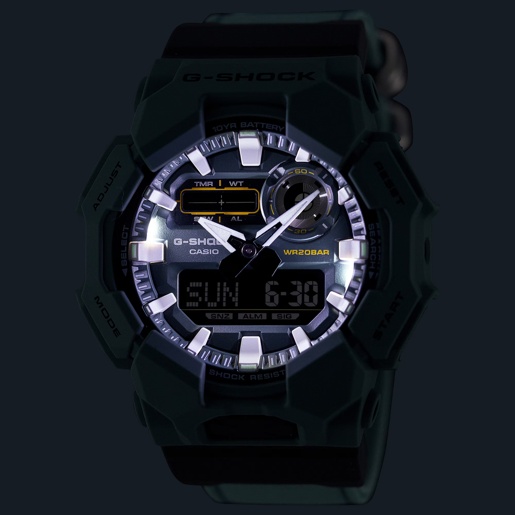 CASIO G-SHOCK GA-010CE-2AER | Eco Edition Rugged Analog-Digital Watch with 10-Year Battery